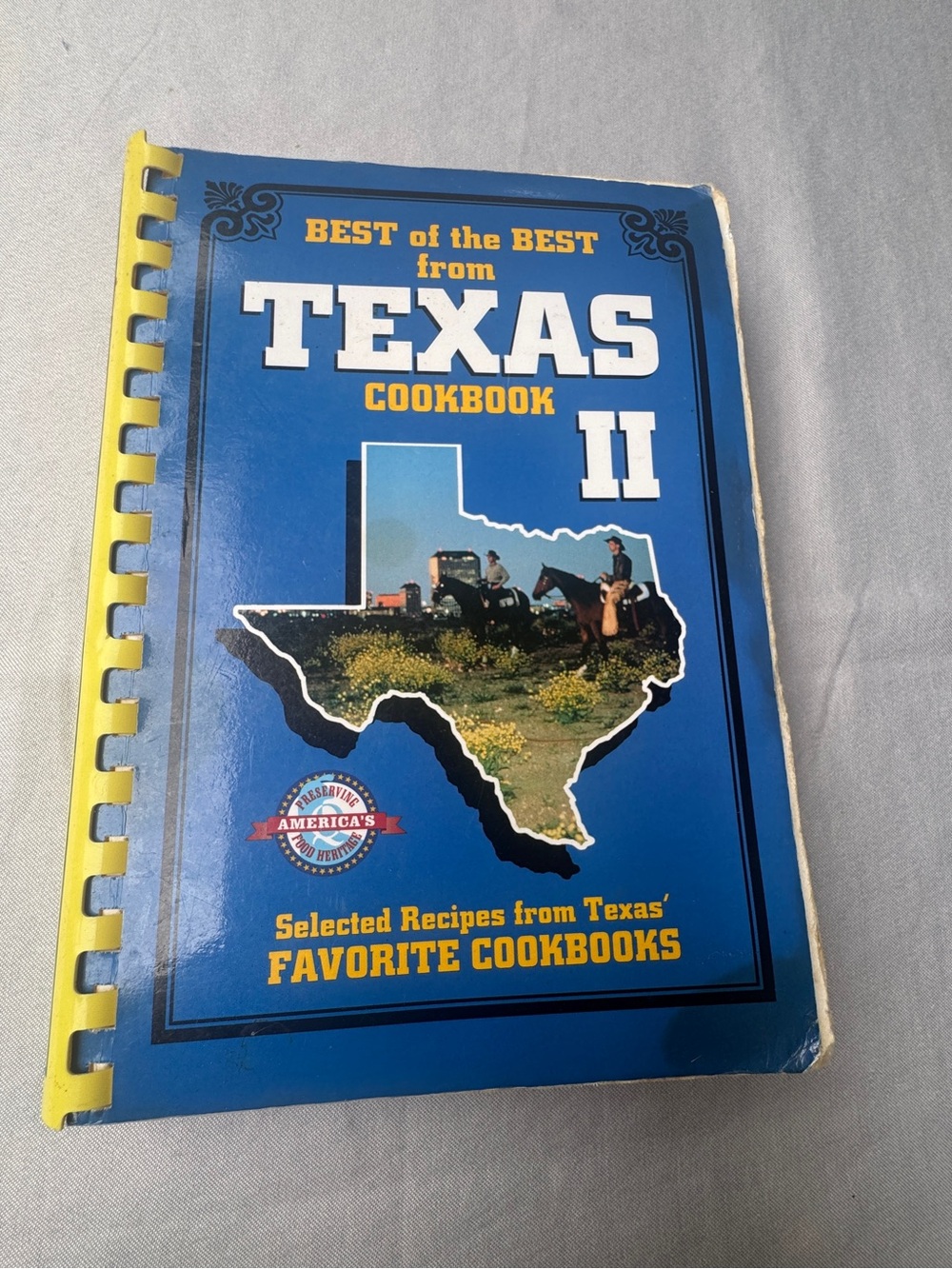Vintage 70s Cook book Best of the Best from Texas Cookbook II - Blue Cover
